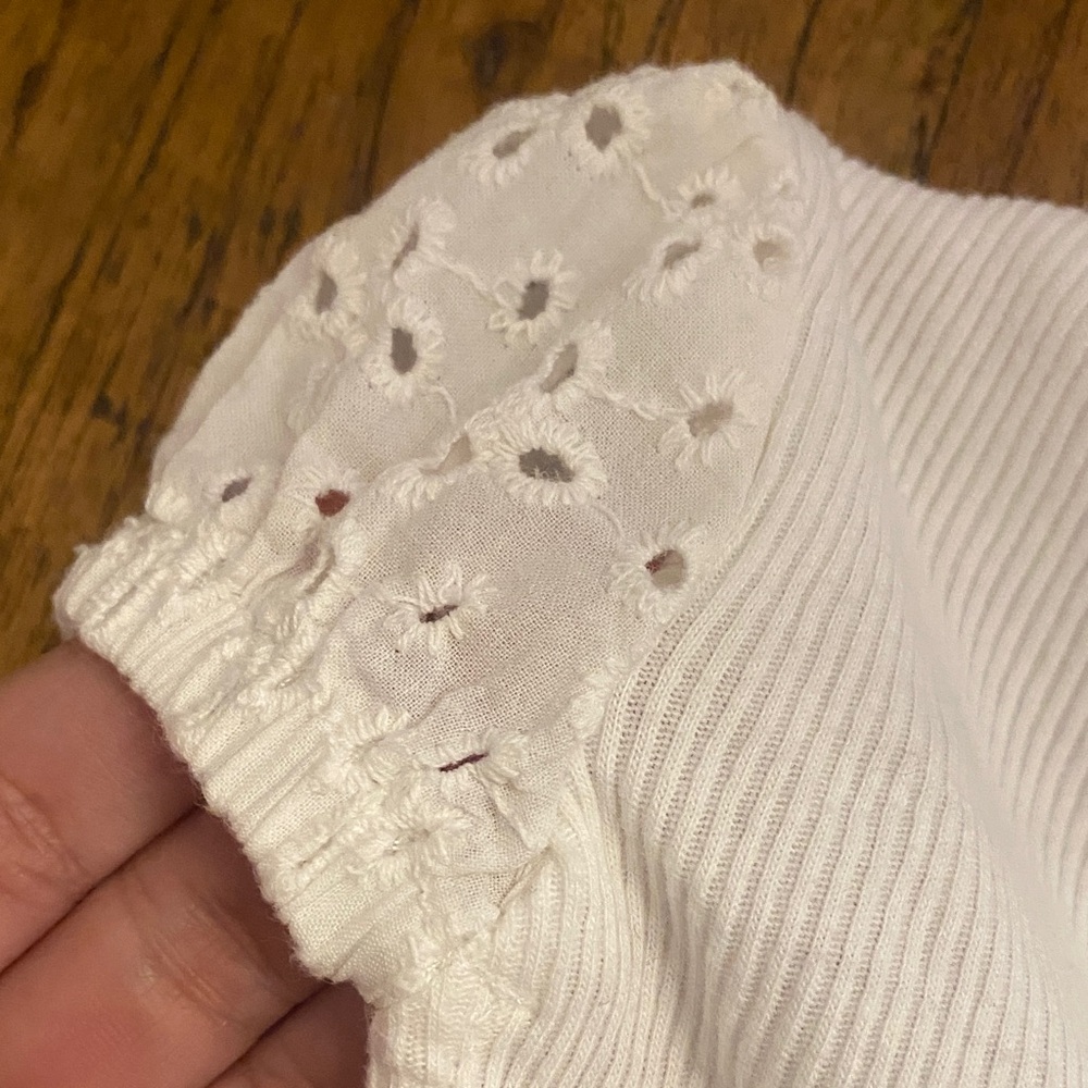 Garanimals White Eyelet Top with Light Pink Pants - Picture 2 of 5